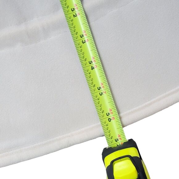 Jute Reversible Christmas Tree‎ Skirt 56.5 in Beige Cream Neutrals Burlap Prima - Picture 9 of 10